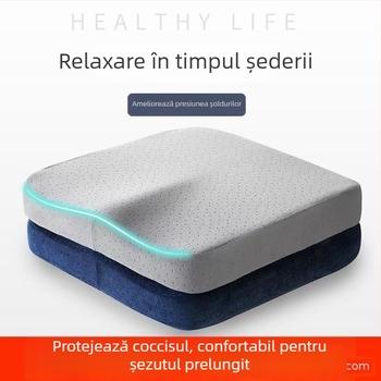 Pernă de birou din spumă cu memorie, suport lombar pentru ședere îndelungată