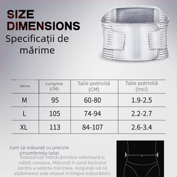Centură medicală pentru talie Haishi Hainuo, cu suport elastic, respirabilă, pentru uz casnic