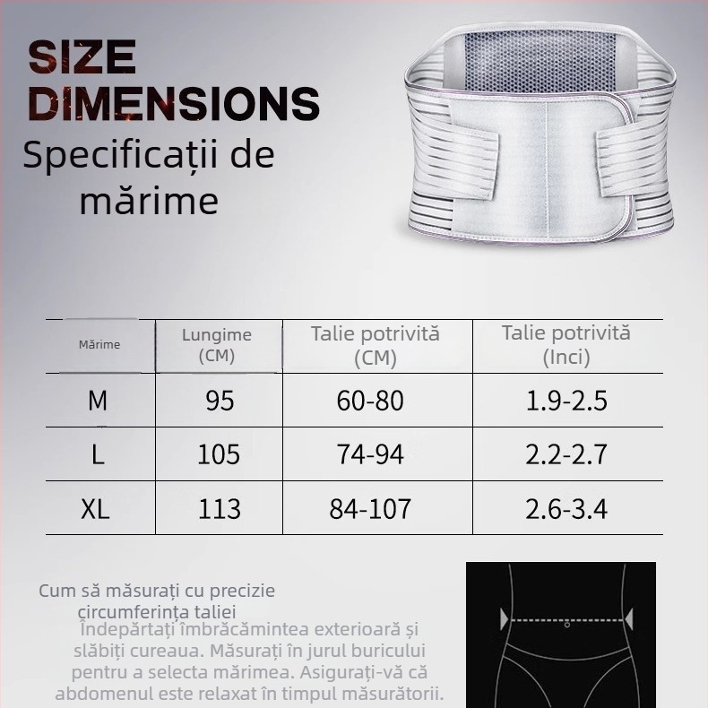 Centură medicală pentru talie Haishi Hainuo, cu suport elastic, respirabilă, pentru uz casnic