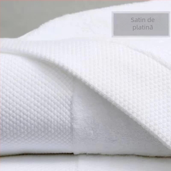 Prosoape de hotel cu logo brodat, din bumbac alb, prosop de baie pentru spa și saună
