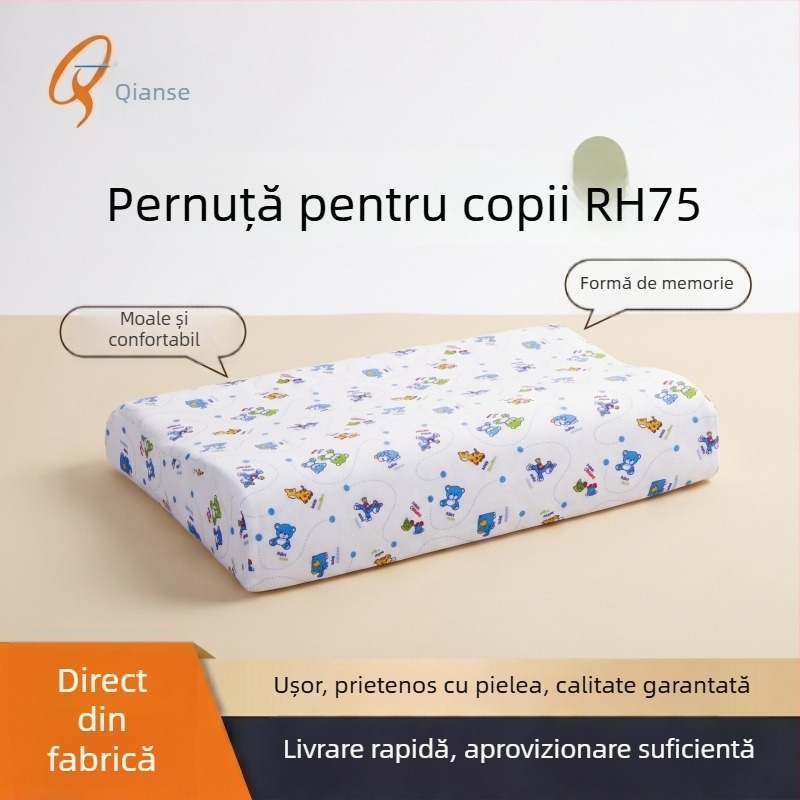 Pernă pentru copii din spumă cu memorie, design desen animat, pernă de modelare, husă din bumbac