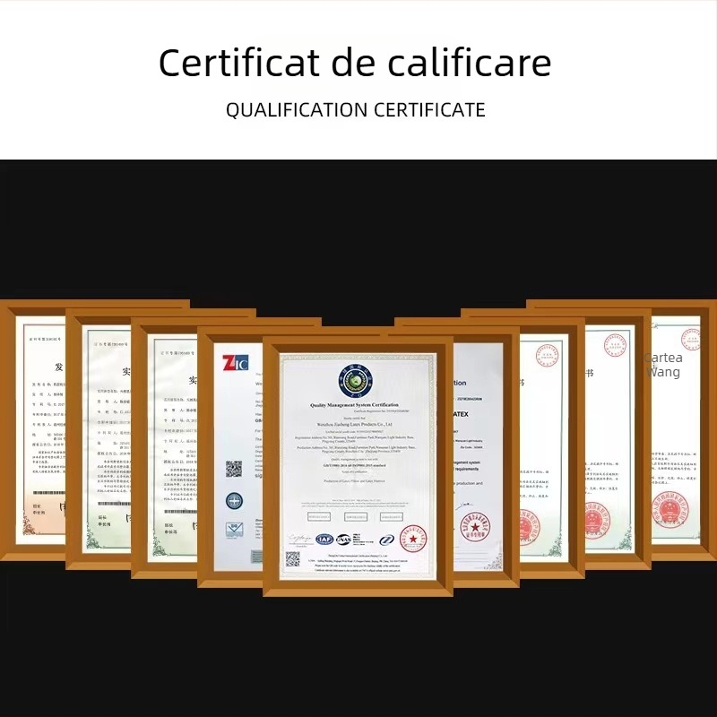 Perna din latex natural, formă de dinți de lup, conținut de latex peste 90%, înălțime 10,1–15 cm, greutate 1,1–1,5 kg