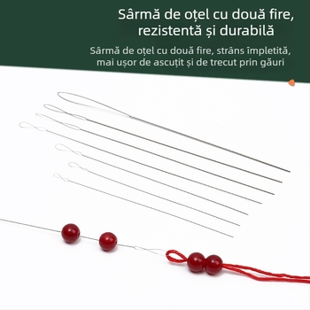 Acele pentru mărgele, cu ochi mare și design răsucit, pentru proiecte DIY bijuterii