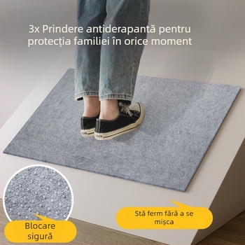 Covor de bucătărie pentru podea, absorbant de apă, antiderapant, pentru uz casnic; se șterge ușor și nu necesită spălare; rezistent la pete; covor de intrare.