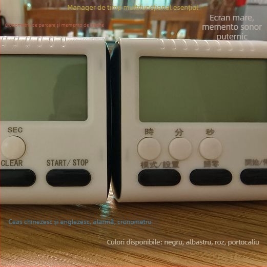 Cronometru pentru elevi cu gestionare a timpului, alarmă și învățare vizuală