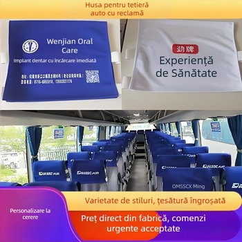 Huse de scaune auto universale pentru toate anotimpurile, huse pentru tetieră autobuz, huse de scaune publicitare pentru vehicule de pasageri, huse pentru scaune taxi