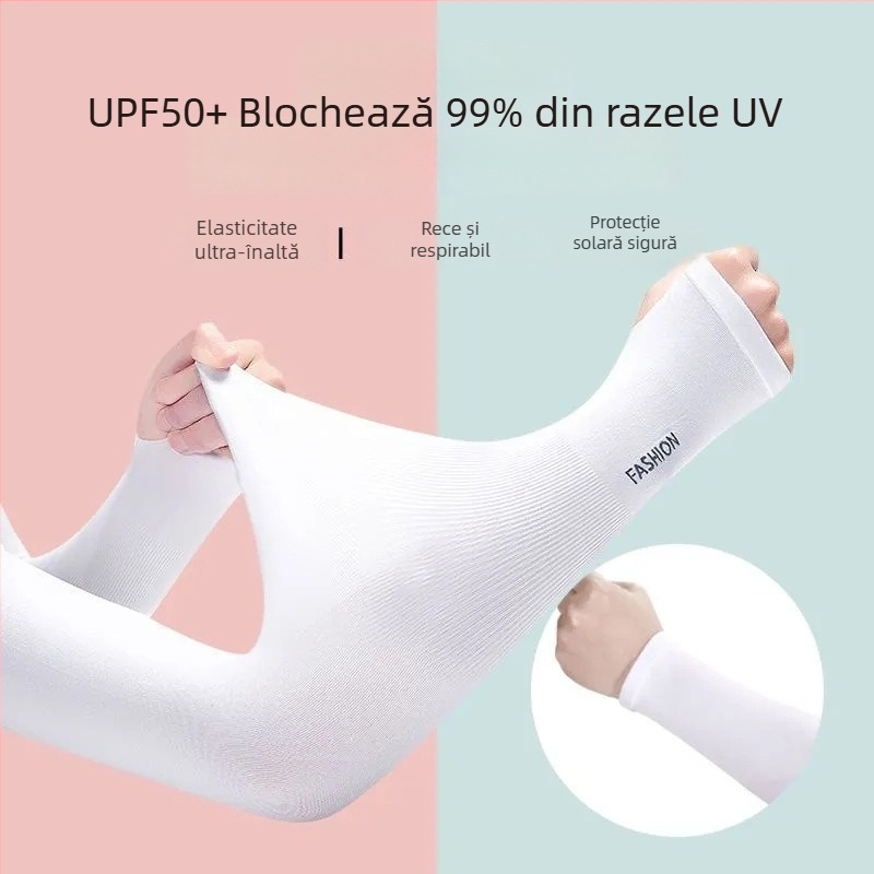 Manșete Ice Silk cu protecție UV, vară, unisex, pentru condus și ciclism în aer liber