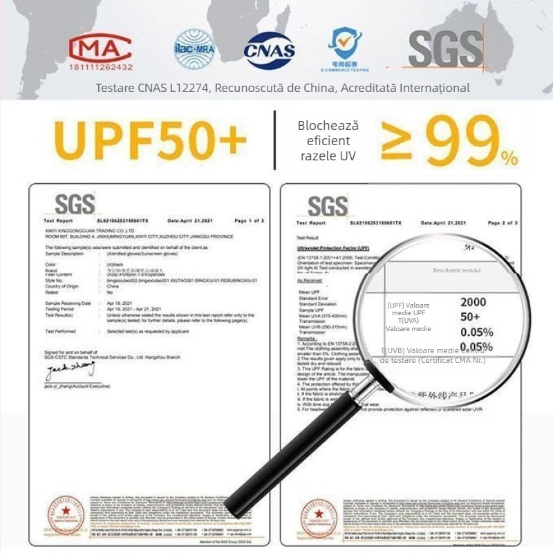 Manșete Ice Silk cu protecție UV, vară, unisex, pentru condus și ciclism în aer liber