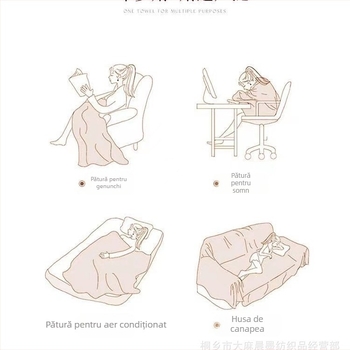 Cuvertură cu temă tigru – decor pentru canapea, imprimeu desen animat, pentru călătorii și camping, poliester