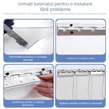 Draperie transparentă pentru ușă din PVC, personalizată, pentru toate anotimpurile — rezistentă la vânt și separator pentru aer condiționat, pentru uz casnic și comercial