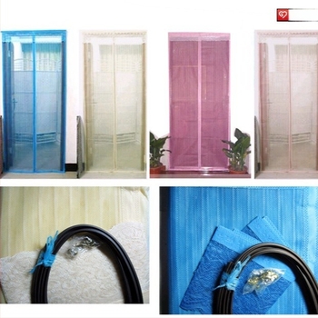 Cortină magnetică pentru ușă, protecție împotriva țânțarilor, plasă de ușă pentru interior, închidere magnetică