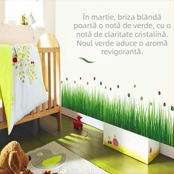 Autocolant decorativ detașabil pentru fundalul televizorului, decor pentru living și dormitor romantic, PVC colorat AY768