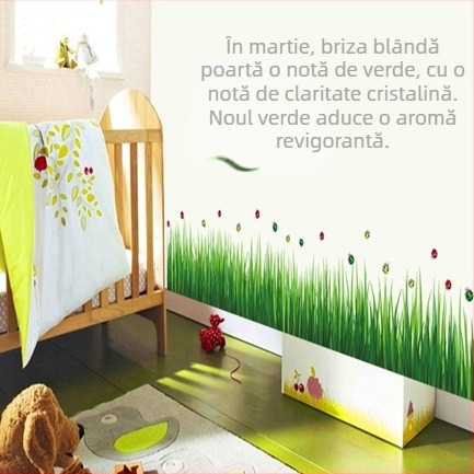 Autocolant decorativ detașabil pentru fundalul televizorului, decor pentru living și dormitor romantic, PVC colorat AY768