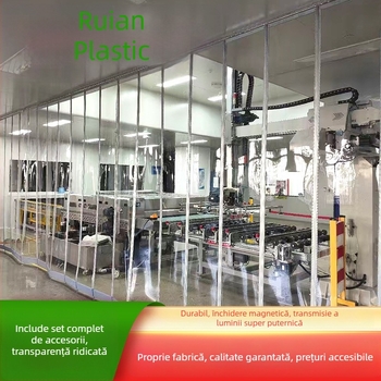 Perdea magnetică de ușă, PVC transparent, perdea despărțitoare, protecție împotriva țânțarilor și vântului, pentru uz casnic și comercial