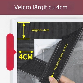 Cortină de plasă magnetică pentru ușă, cu bandă magnetică completă, pentru uz casnic, fără găurire, pentru vară