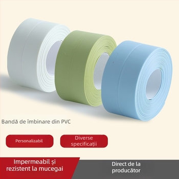 Autocolant autoadeziv de perete pentru bucătărie, cu bandă de cusătură, impermeabil și anti-mucegai, decor pentru baie