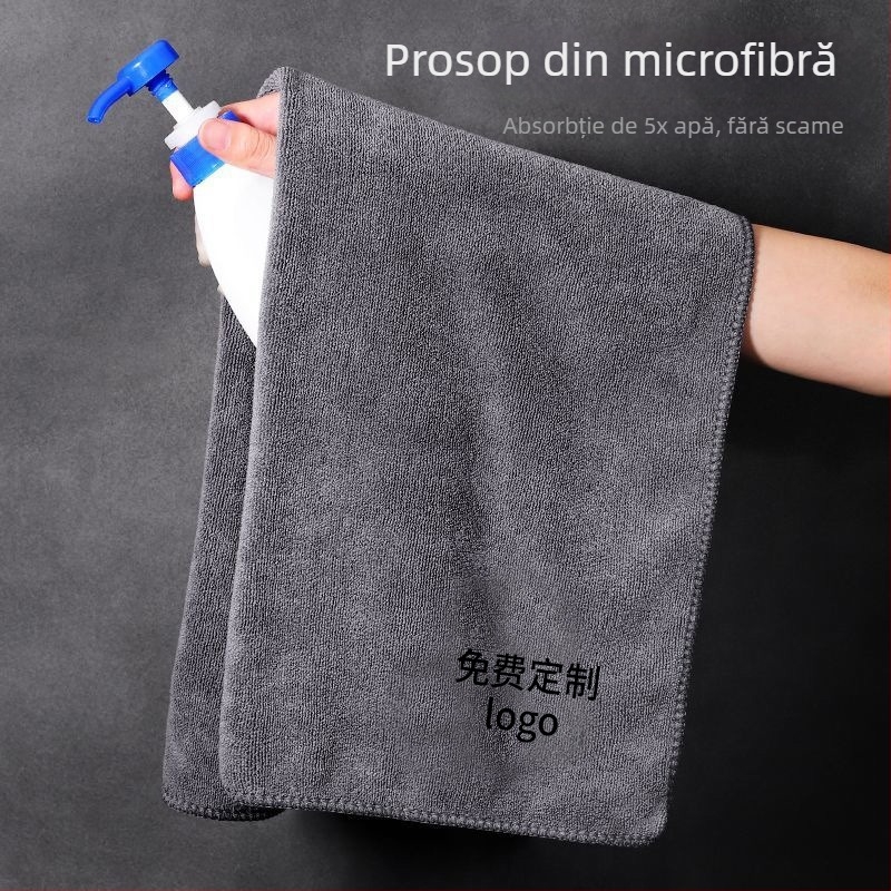 Lavetă de curățare din fibre ultra-fine, absorbantă, fără scame, cârpă groasă pentru curățarea podelelor, bucătărie, gospodărie și ștergerea mașinii