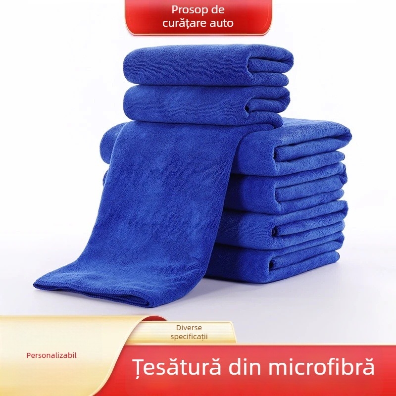 Prosop auto din microfibră, mare, foarte absorbant, pentru spălare și detailing, țesătură de curățare multifuncțională, set de 32 de bucăți, posibilitatea imprimării logo-ului