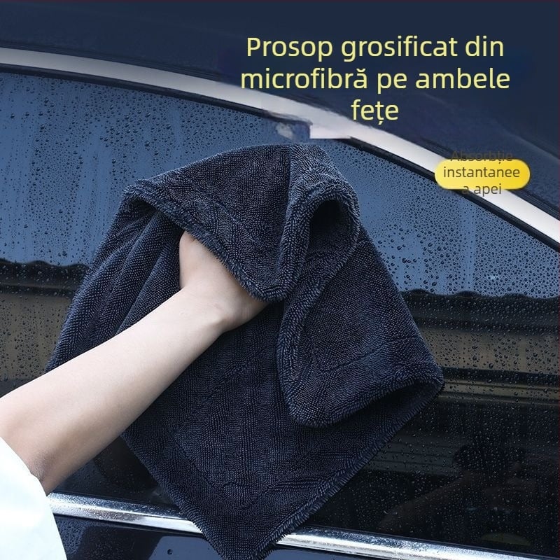 Prosoape auto cu logo personalizat, din fibre ultra-fine împletite, față dublă, grosime dublă, absorbție puternică