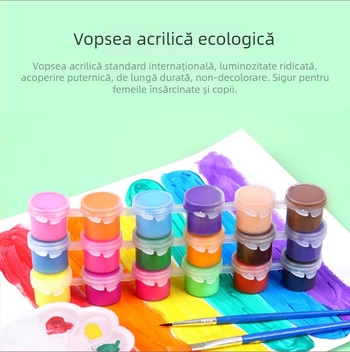 Kit DIY pentru pictură cu pietre diamant cu ghid de amestecare a culorilor și asistență la desen, ramă din lemn masiv