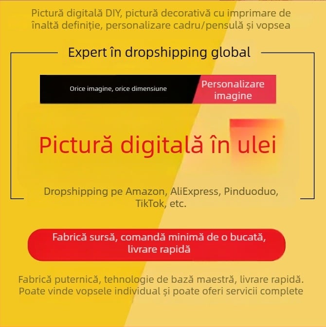 Kit DIY pentru pictură cu pietre diamant cu ghid de amestecare a culorilor și asistență la desen, ramă din lemn masiv