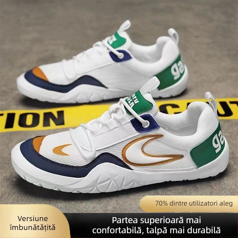Pantofi sport casual pentru bărbați, din plasă respirabilă, slip-on, talie joasă, ușori