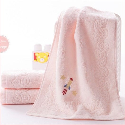 KING SHORE Gold T1030H Prosop de față pentru copii din 100% bumbac, moale și absorbant, design cartoon