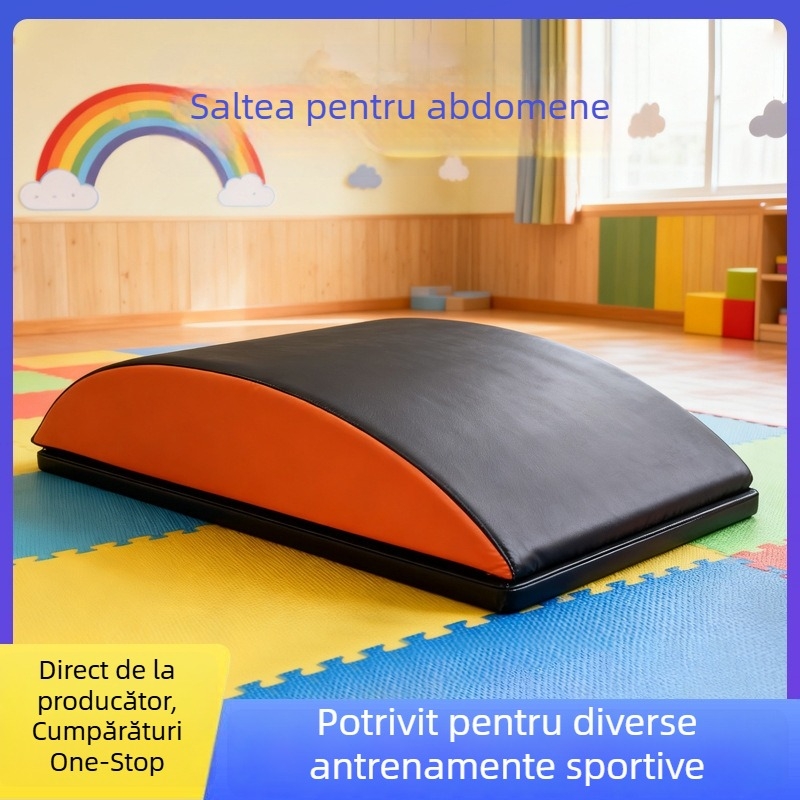 Covoraș AB pentru abdomen și talie, covoraș arcuit pentru sit-up, suport de inversiune, anti-alunecare și rezistent la uzură