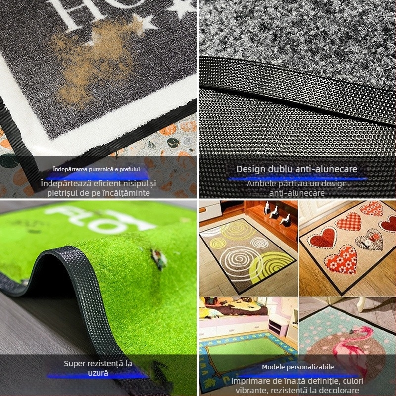 Covoraș de intrare din nylon pentru uz comercial, cu logo personalizat – absorbant, rezistent la murdărie, antiderapant, pentru librării, centre comerciale și cafenele.