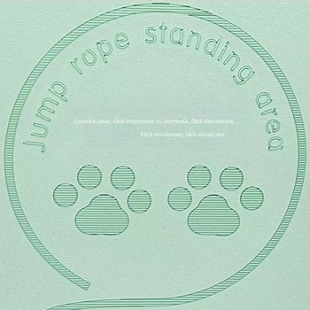 Covoraș de yoga rotund din TPE, grosime sporită pentru absorbția șocurilor, antiaderent, pentru fitness și meditație, 60×60 cm