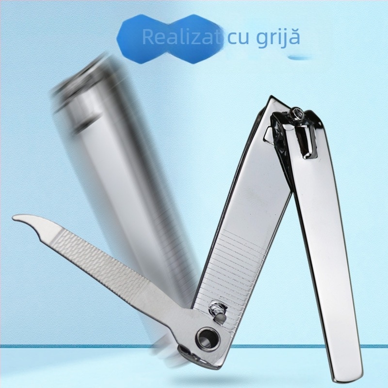 Set mare de unelte pentru unghii din oțel inoxidabil: clește pentru unghii, foarfece pentru unghii și pila de unghii