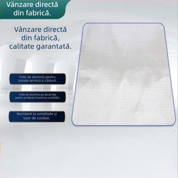 Covoraș exterior pentru picnic și camping — impermeabil, portabil, cu folie de aluminiu pentru barieră de umiditate, pentru 4–6 persoane, 200 cm