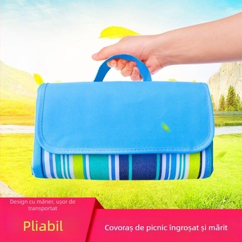 Covoraș de picnic, impermeabil, ușor de transportat, pentru iarbă sau plajă, din material Oxford