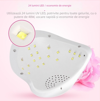 Lampa UV pentru unghii SUN5 PLUS cu LED, 48W, a 2-a generație