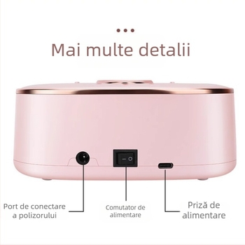 Oxxi polizor electric pentru unghii, cu mâner metalic, reîncărcabil