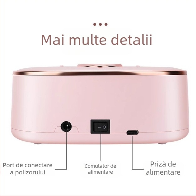 Oxxi polizor electric pentru unghii, cu mâner metalic, reîncărcabil