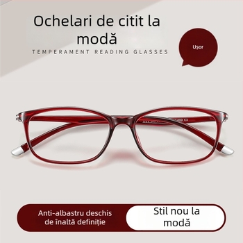 Ochelari de lectură ultra-ușori cu protecție împotriva luminii albastre, pentru femei, modelul 96003, eleganți și tineri, rame TR90
