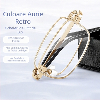 Ochelari de citit pliabili cu filtru anti-lumină albastră, model 2233, ochelari de mărire de înaltă calitate pentru bărbați, portabili