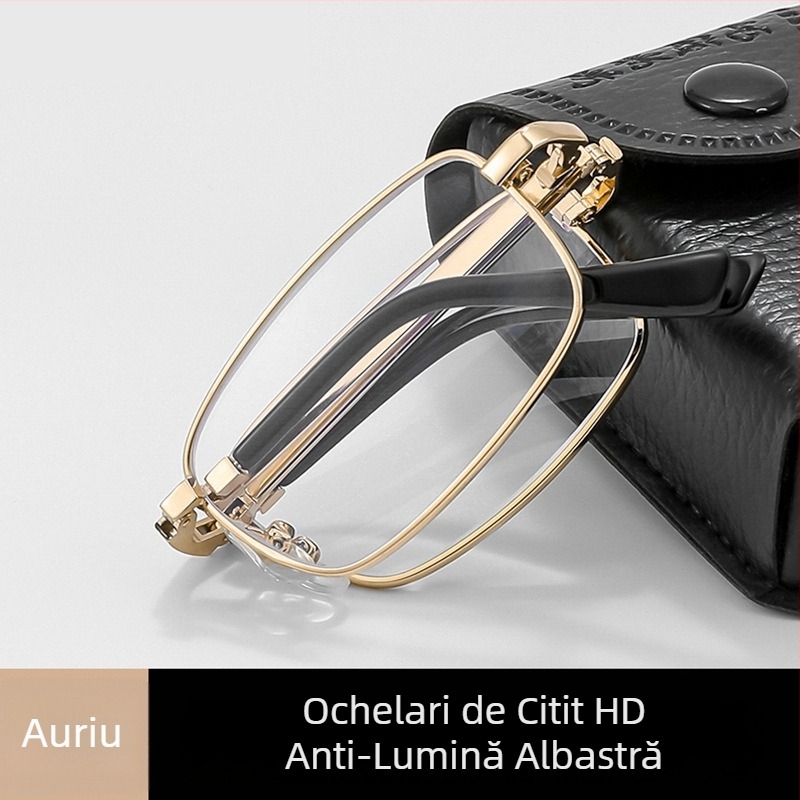 Ochelari de citit pliabili cu filtru anti-lumină albastră, model 2233, ochelari de mărire de înaltă calitate pentru bărbați, portabili