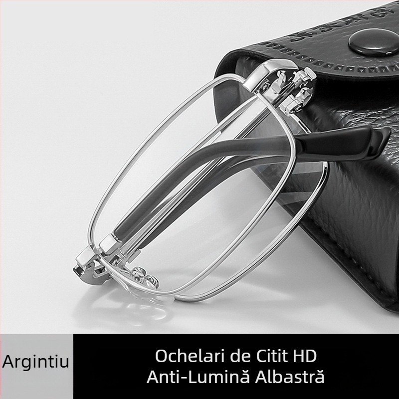 Ochelari de citit pliabili cu filtru anti-lumină albastră, model 2233, ochelari de mărire de înaltă calitate pentru bărbați, portabili