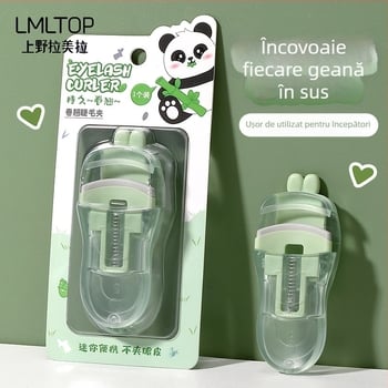 LMLTOP Panda Series Clește pentru gene cu unghi larg, design portabil cu floare de floarea-soarelui SY524