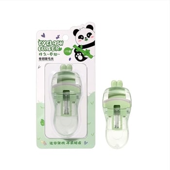 LMLTOP Panda Series Clește pentru gene cu unghi larg, design portabil cu floare de floarea-soarelui SY524