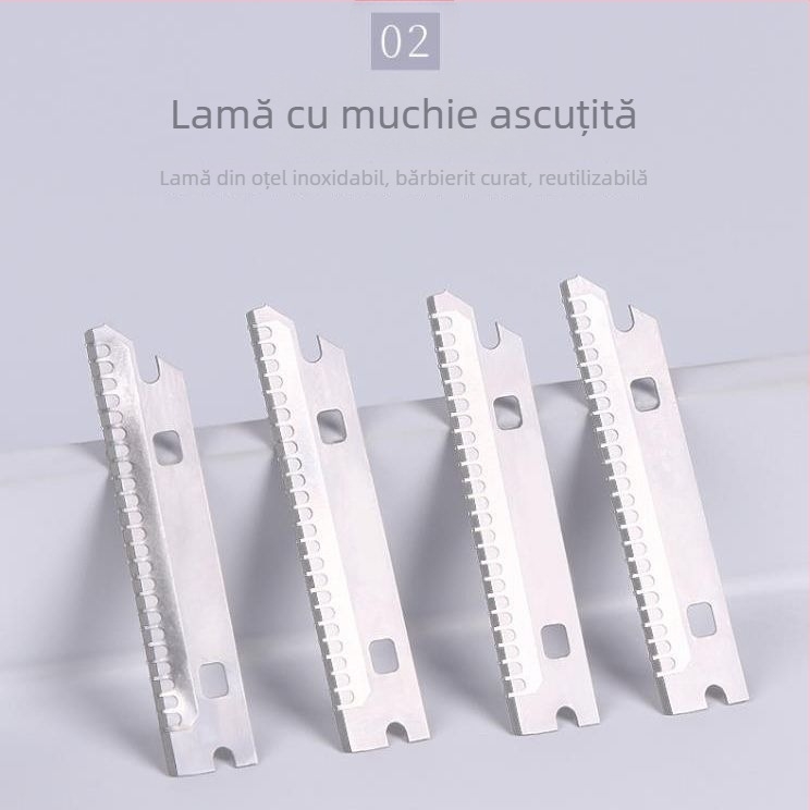 Lame din oțel inoxidabil pentru trimmerul de sprâncene – set de 10 bucăți, lame de schimb sigure, unelte de înfrumusețare