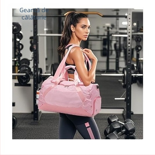 Geantă de sport cu capacitate mare, compartimentare umed-uscată, pentru călătorii scurte, elegantă și versatilă, geantă crossbody