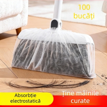 Set de măturat de unică folosință pentru praf, cu perie pentru podea, curățarea părului și a spațiilor înguste, duster electrostatic