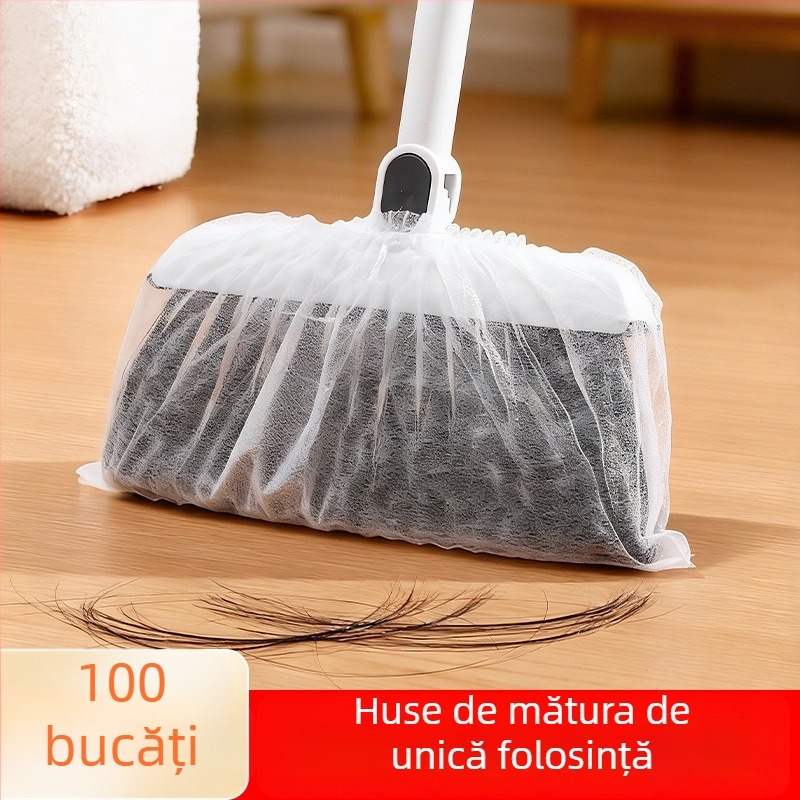 Set de măturat de unică folosință pentru praf, cu perie pentru podea, curățarea părului și a spațiilor înguste, duster electrostatic