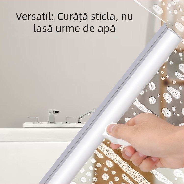 Mătura magică din silicon pentru podea și baie, șterge apa rapid, usucă podelele ude, suport de montare pe perete.