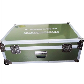 Cutie din aluminiu verde militar pentru echipamente, cu raft pentru unelte, rezistentă la sarcini mari, carcasă de transport camuflată, încuietoare tip fluture