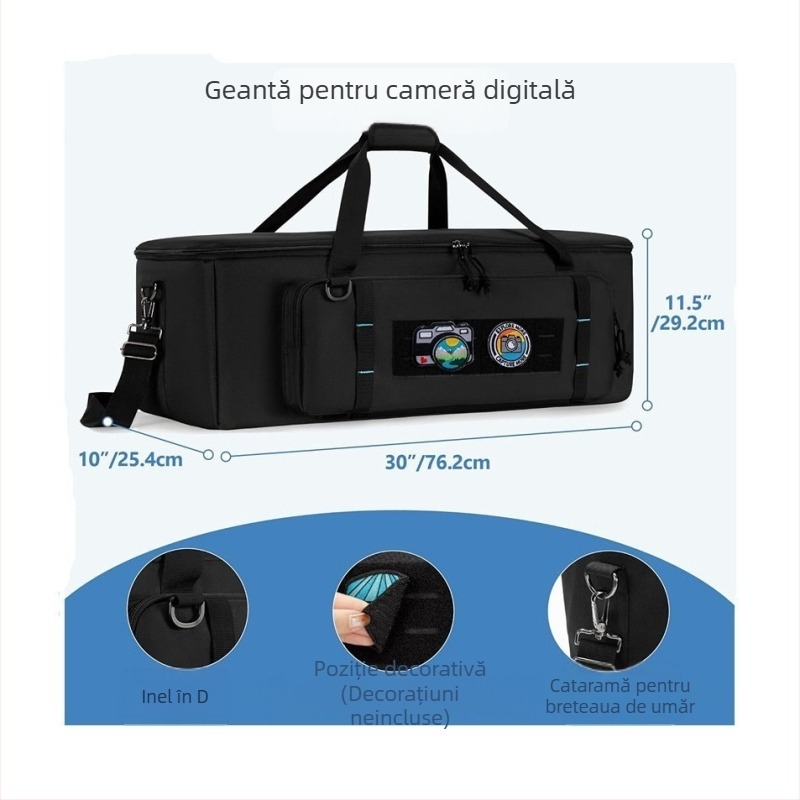 Geantă de aparat foto cu capacitate mare pentru DSLR și DV camcorder