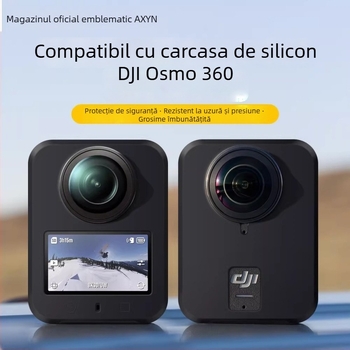 Carcasă din silicon pentru corpul camerei DJI Osmo 360 panoramică – protecție anti-zgârieturi, accesoriu de protecție